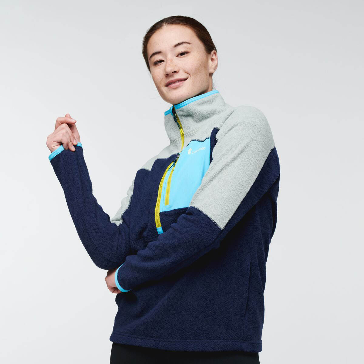 Abrazo Fleece Half-Zip Jacket  - Brush &amp; Maritime