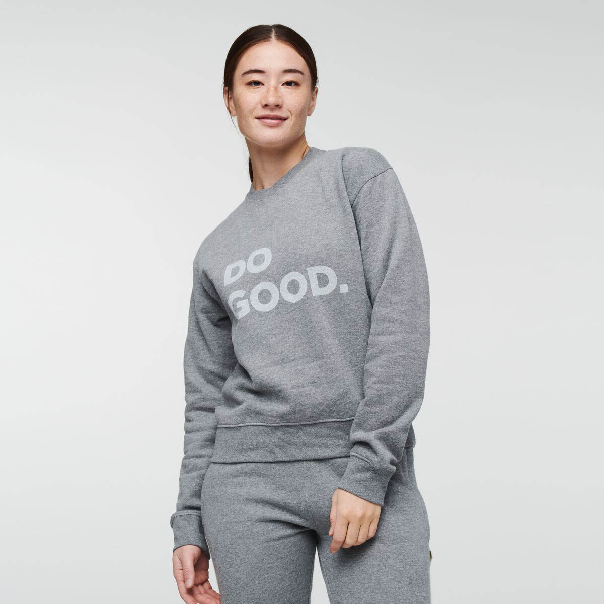 Do Good Organic Crew Sweatshirt - Heather Grey