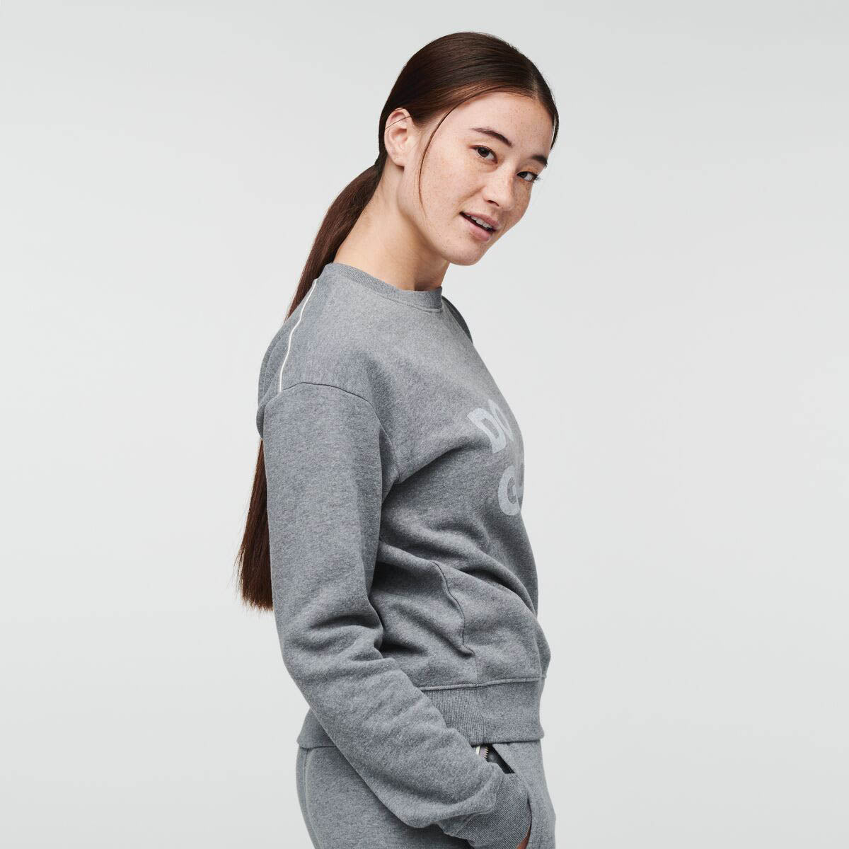 Do Good Organic Crew Sweatshirt - Heather Grey