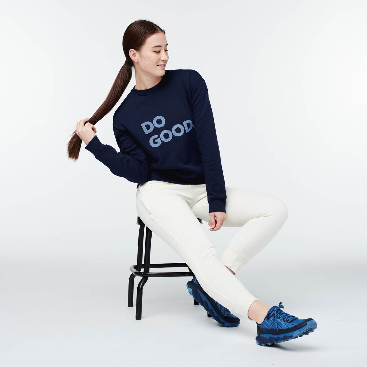 Do Good Organic CrewSweatshirt  - Maritime