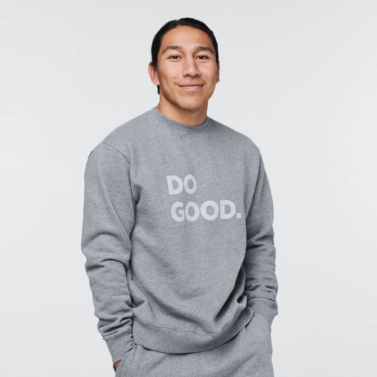 Do Good Organic Crew Sweatshirt - Heather Grey