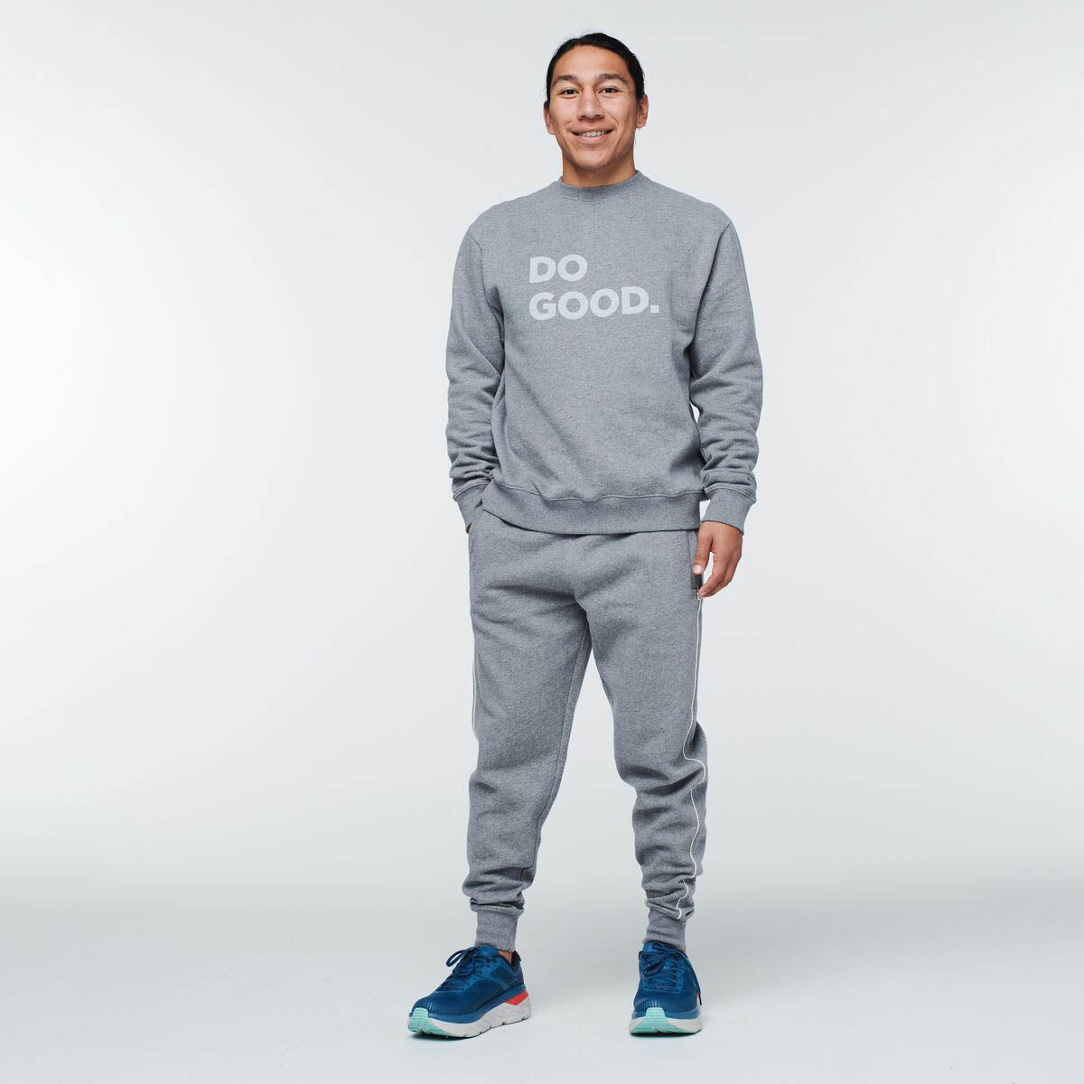 Do Good Organic Crew Sweatshirt - Heather Grey
