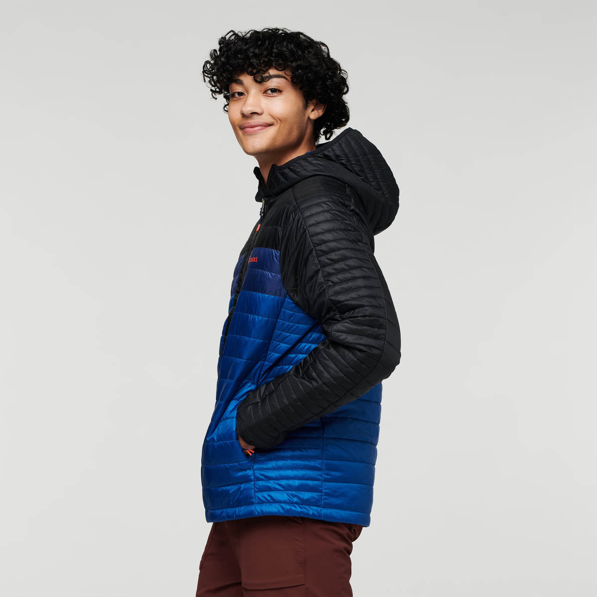 Capa Insulated Hooded Jacket  - Black &amp; Pacific