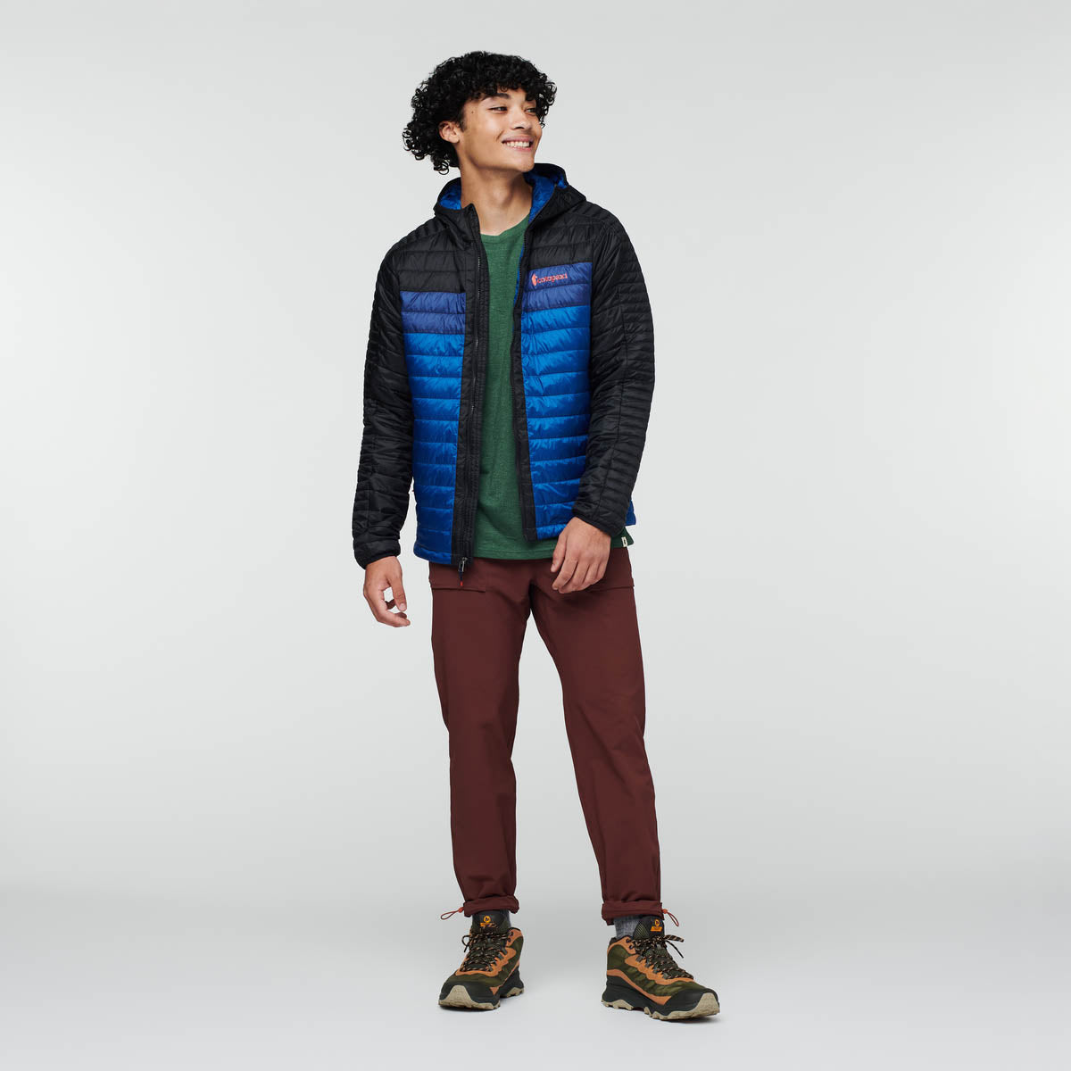 Capa Insulated Hooded Jacket  - Black &amp; Pacific