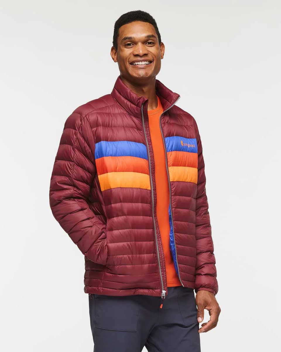 Veste à capuche Fuego - Bourgogne Stripes