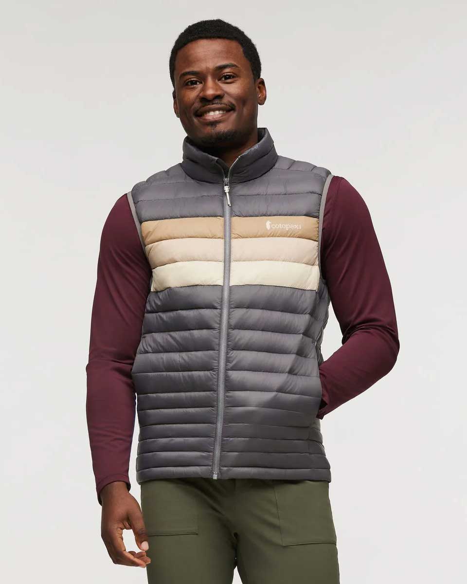 Fuego Down Vest - Cinder Stripes