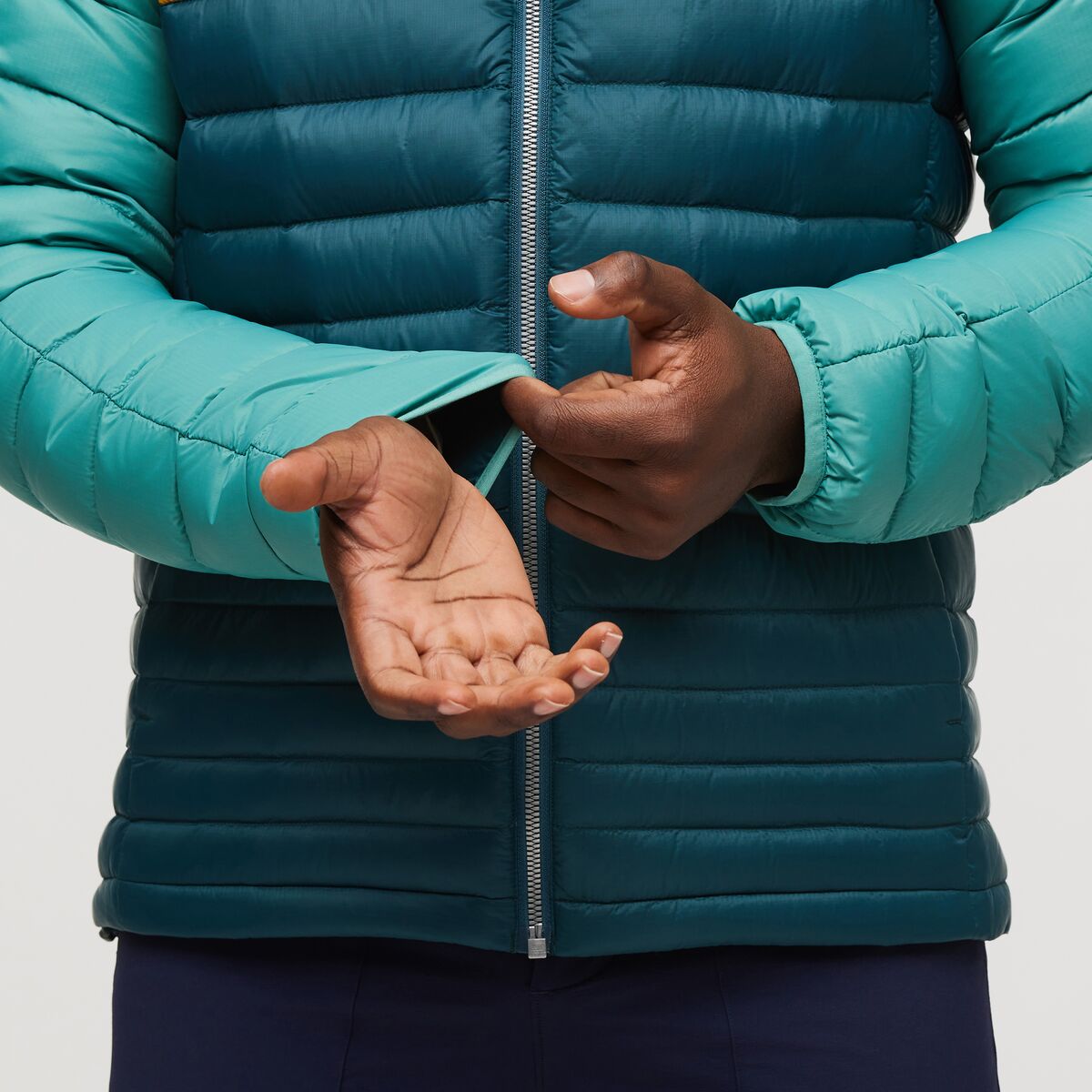 Fuego Down Hooded Jacket - Coastal/Abyss