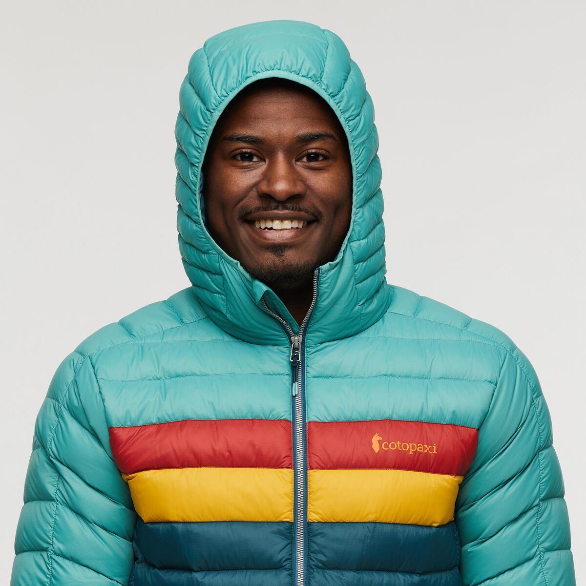 Fuego Down Hooded Jacket  - Coastal/Abyss