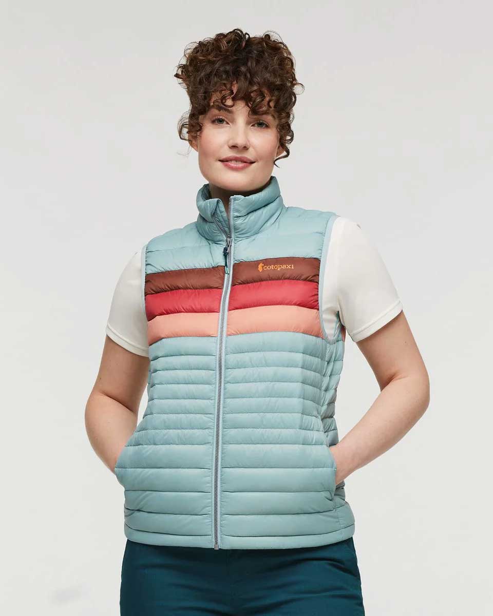Fuego Down Vest  - Sea Spray Stripes