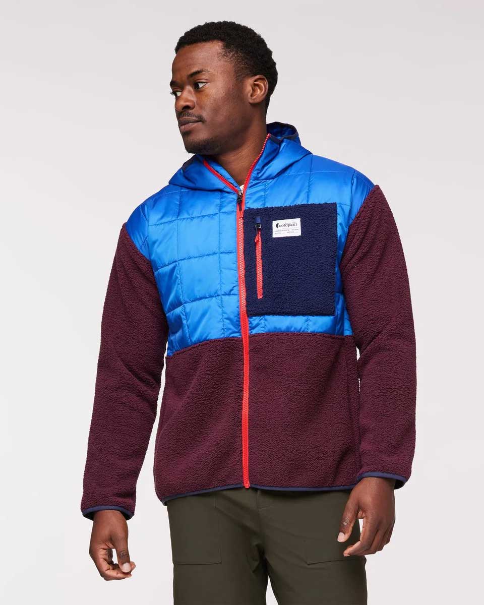 Trico Hybrid Hooded Jacket  - Blue Violet/Wine