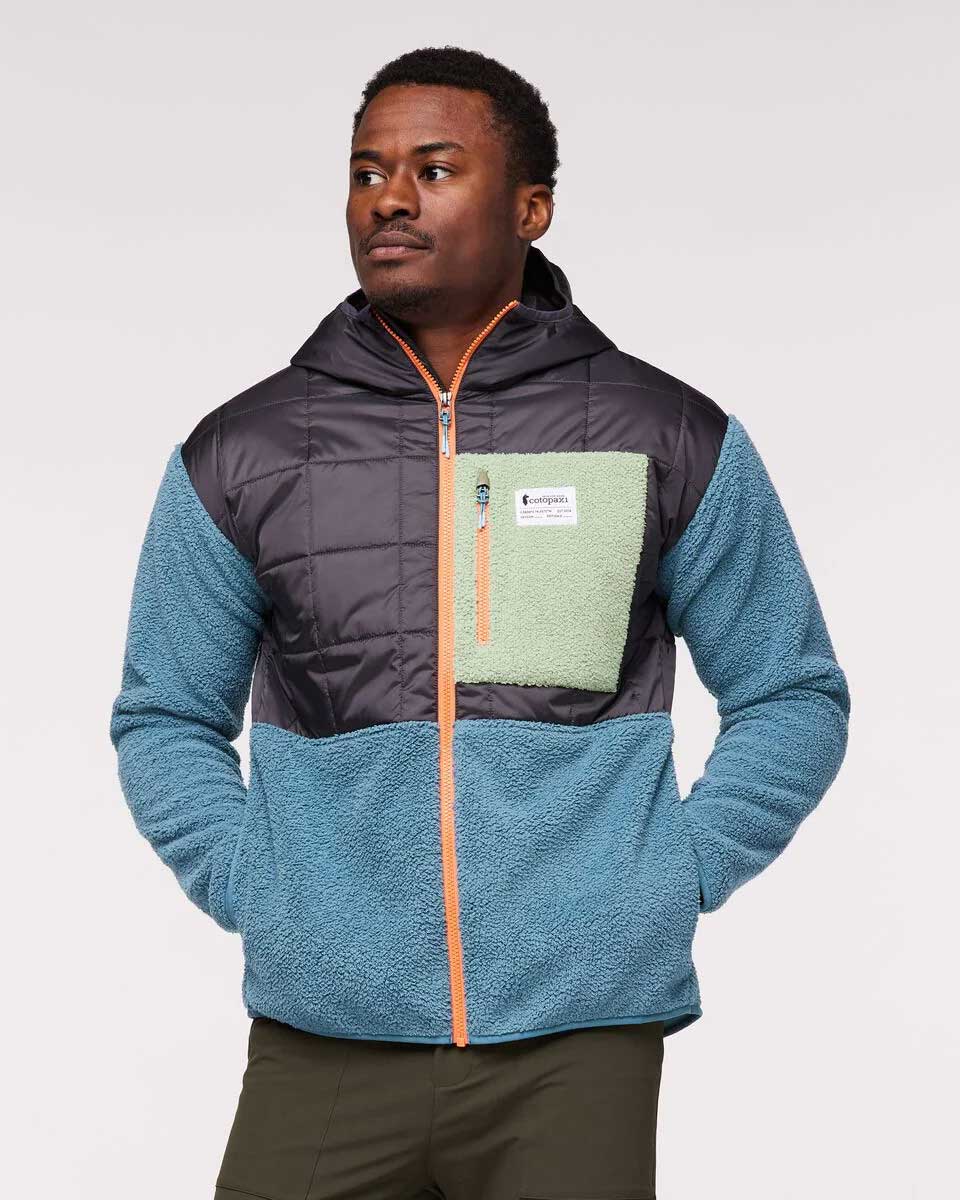 Trico Hybrid Hooded Jacket  - Graphite/Blue Spruce