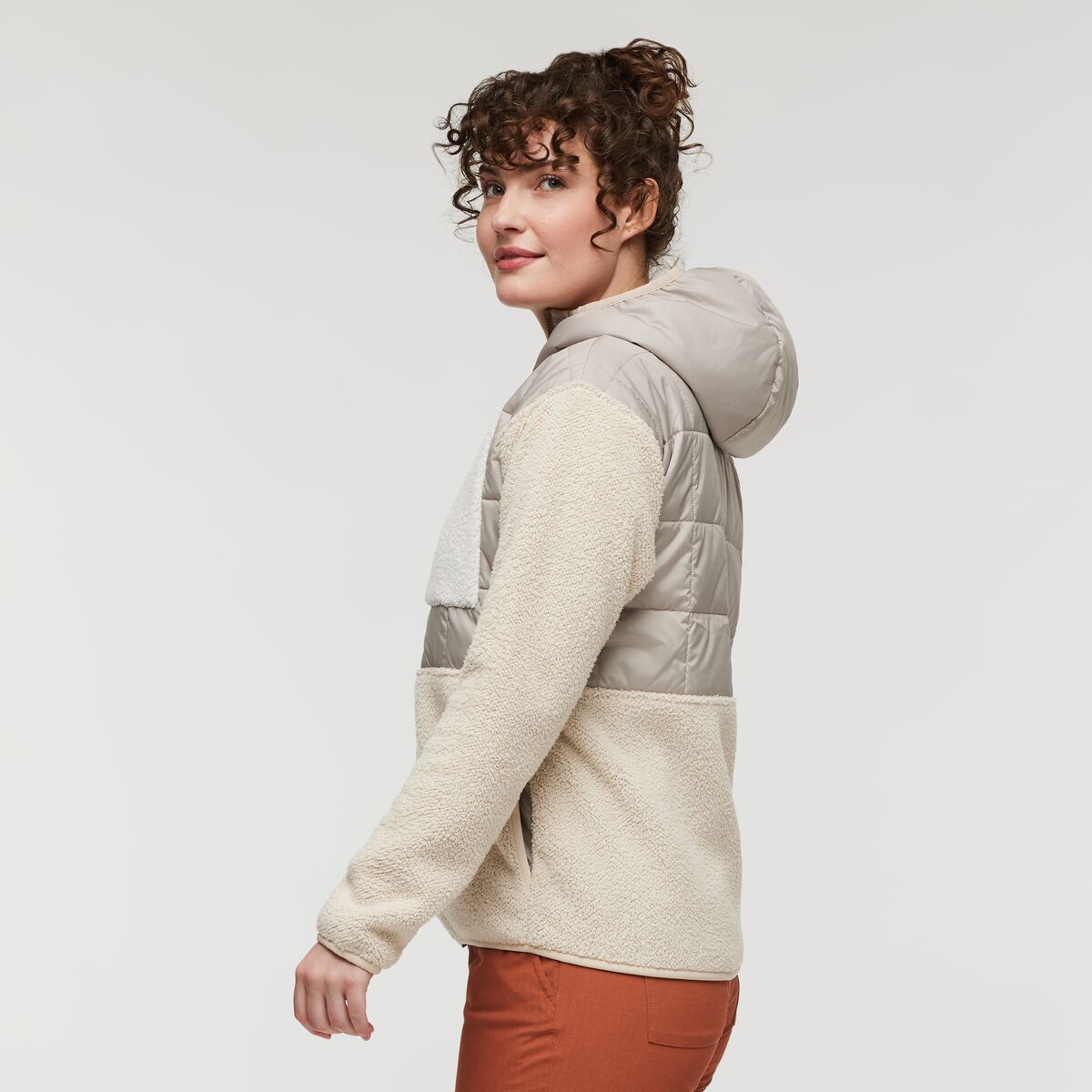 Trico Hybrid Hooded Jacket - Oatmeal/Cream