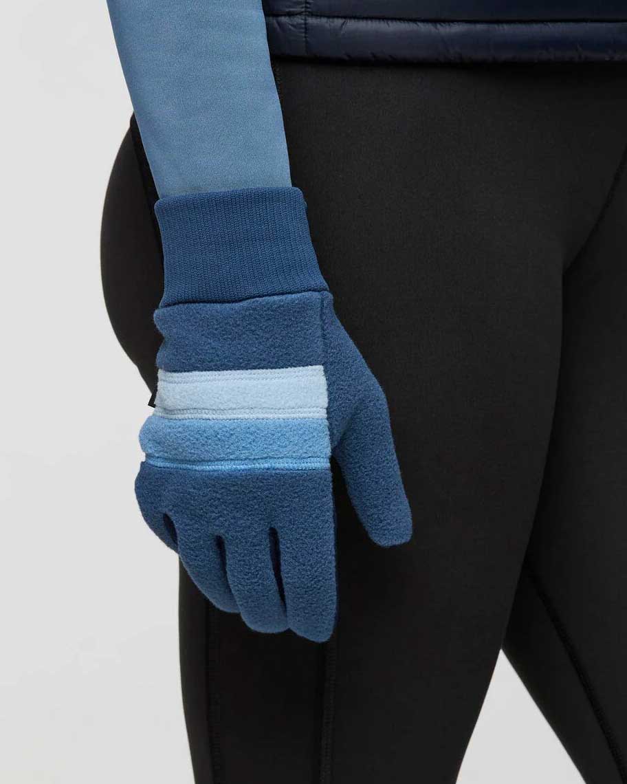 Teca Fleece Full Finger Gloves  - Deep Sea
