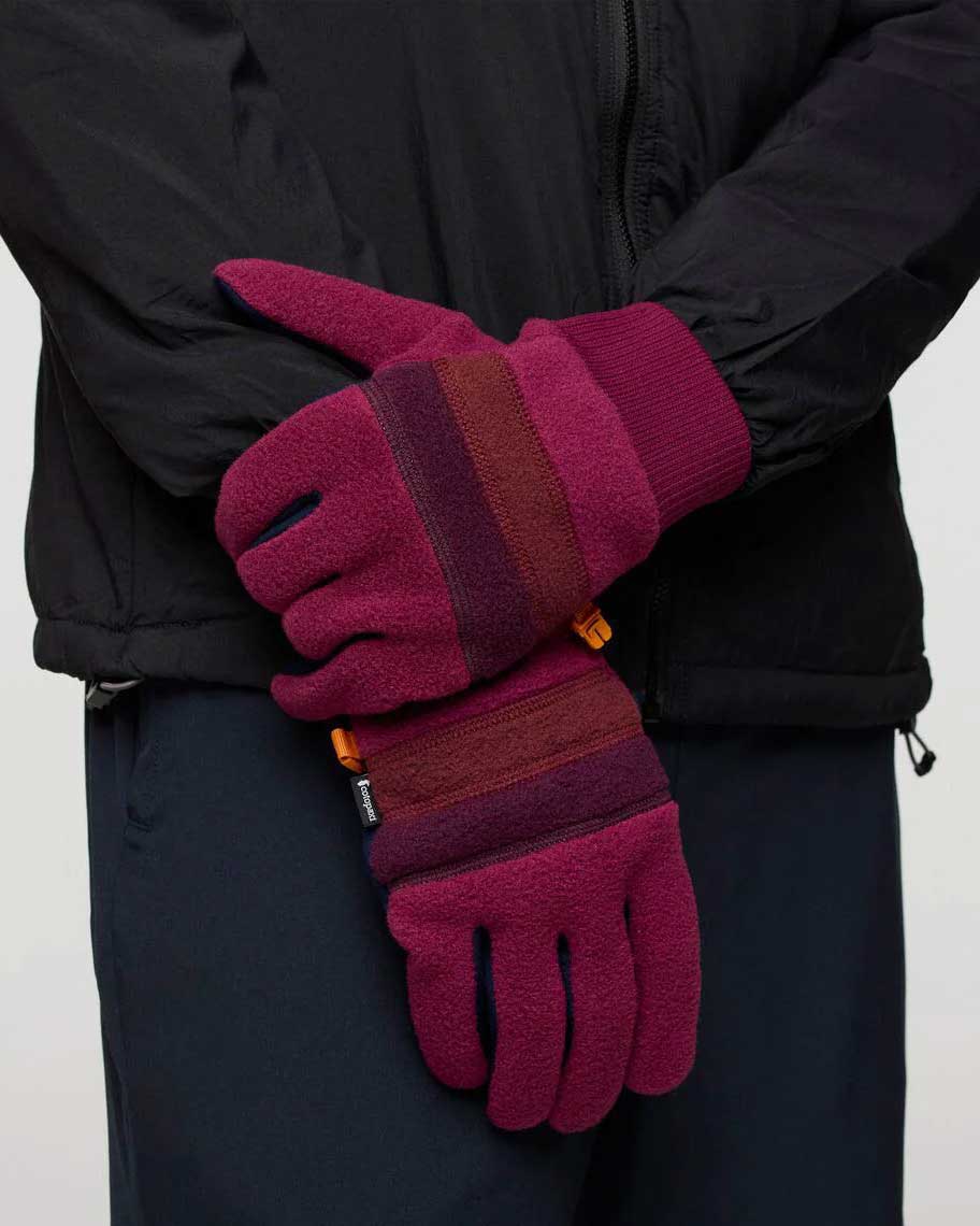 Teca Fleece Full Finger Gloves - Jam