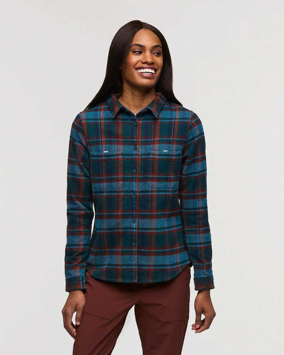 Mero Organic Flannel Shirt  - Abyss Plaid