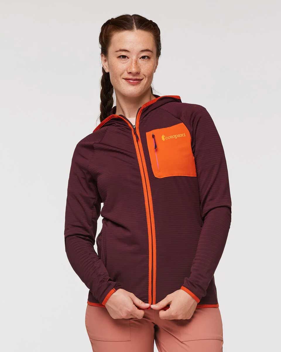 Otero Fleece FullZipHooded Jkt  - Wine