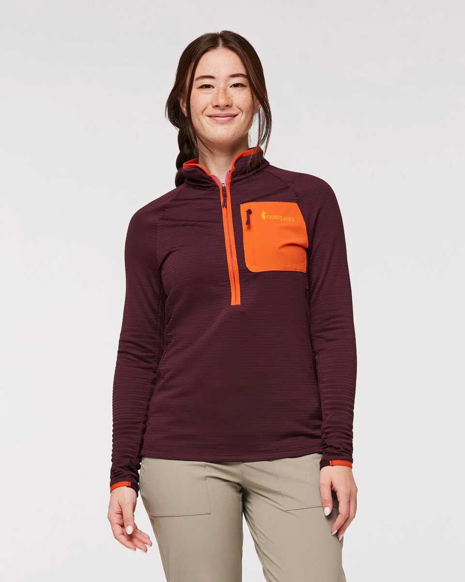 Otero Fleece Half-Zip Pullover  - Wine