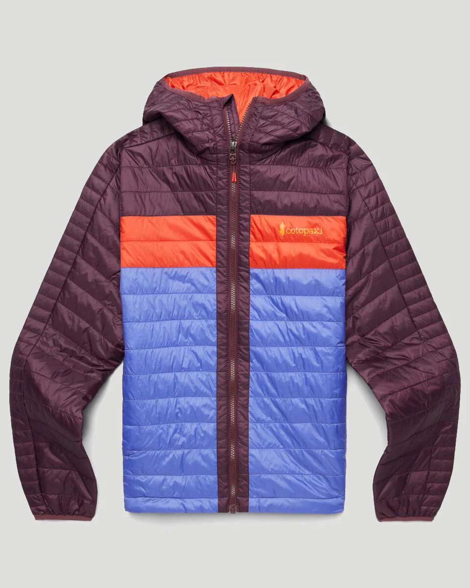 Capa Insulated Hooded Jacket  - Wine/Amethyst