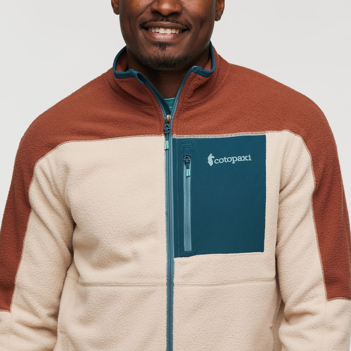 Veste à zip intégral Abrazo Fleece - Acorn/Oatmeal