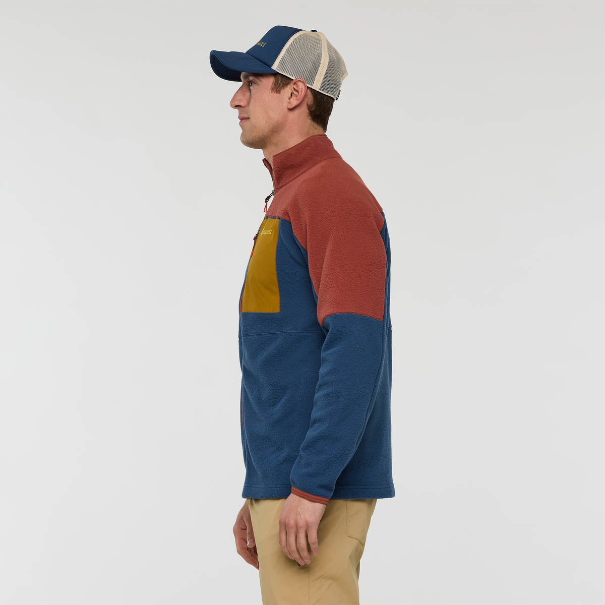 Abrazo Fleece Full-Zip Jacket  - Nutmeg/Deep Sea