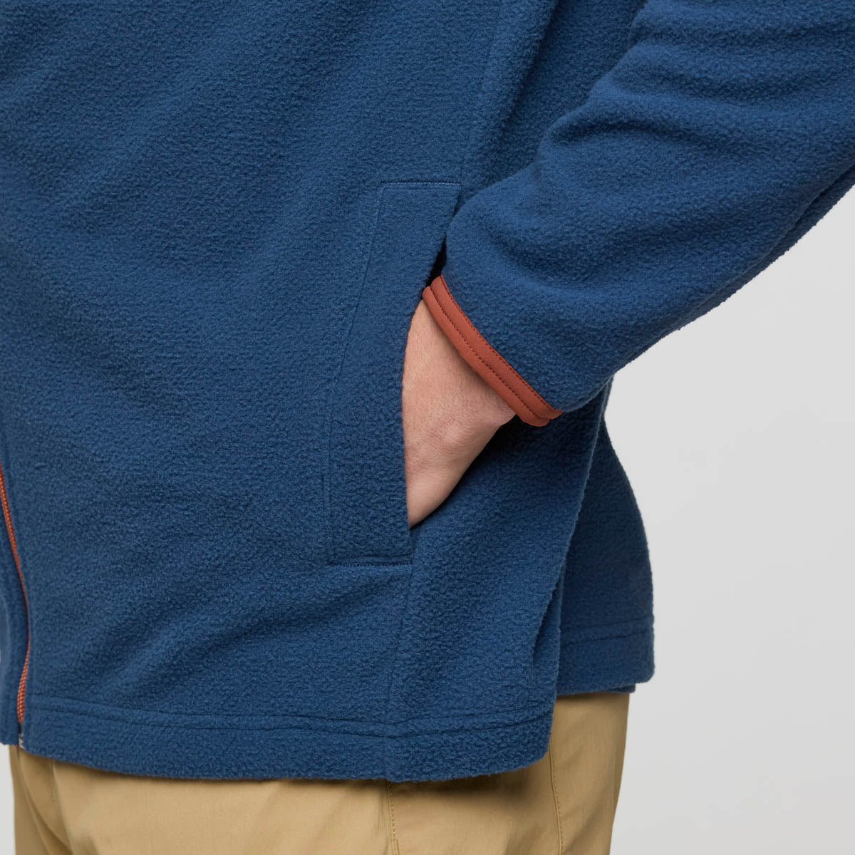 Abrazo Fleece Full-Zip Jacket - Nutmeg/Deep Sea