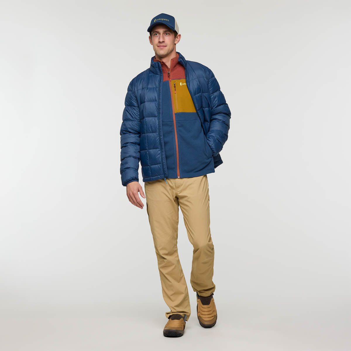Abrazo Fleece Full-Zip Jacket  - Nutmeg/Deep Sea