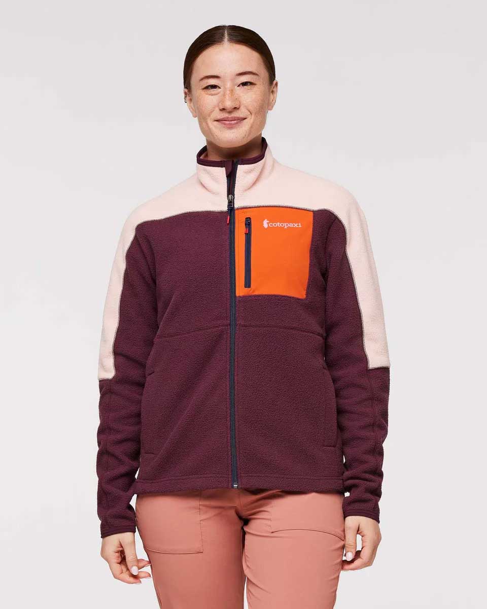 Veste à zip intégral Abrazo Fleece - Rosewood/vin