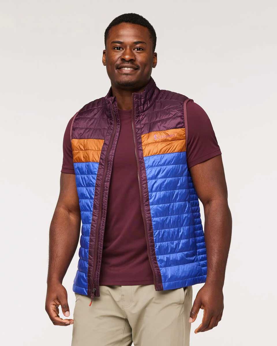Capa Insulated Vest  - Wine/Blue Violet