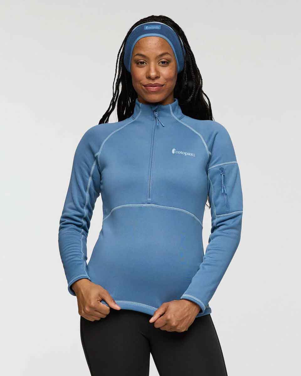 Tempa Fleece Half-Zip Pullover Damen - Fjord