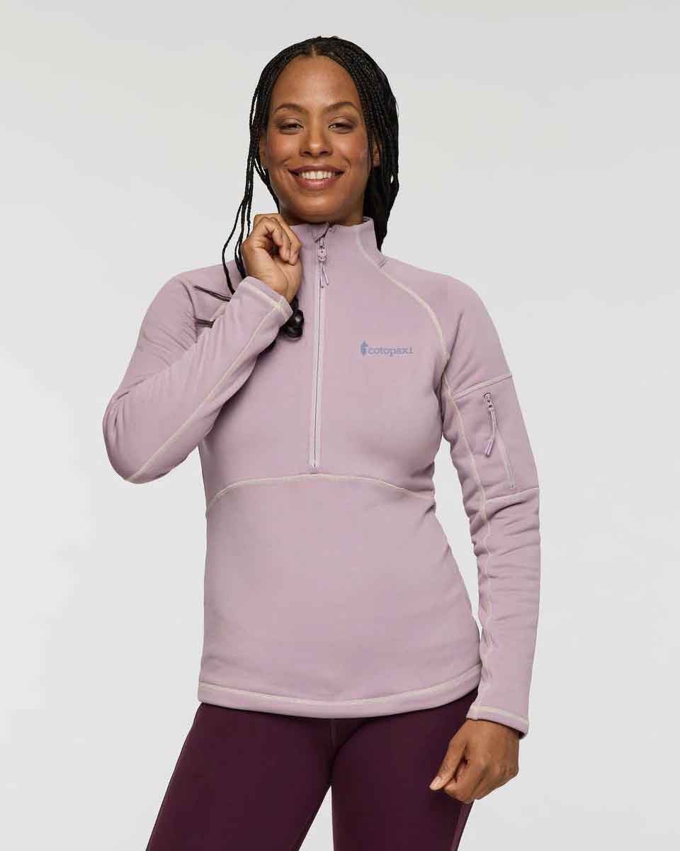 Tempa Fleece Half-Zip Pullover Damen - Quartz