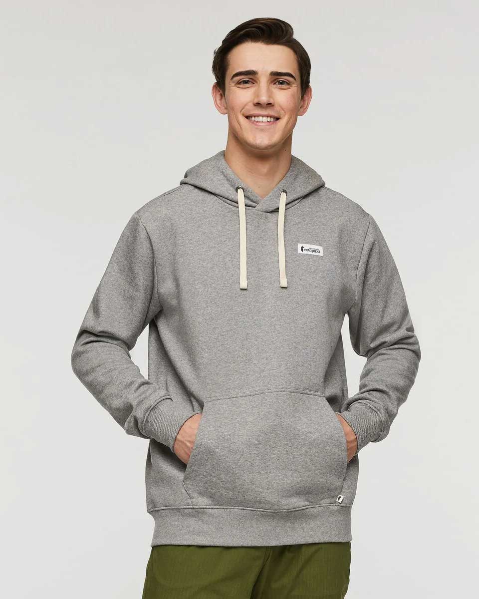 Llama Patch Pullover Hoodie Men - Heather Grey