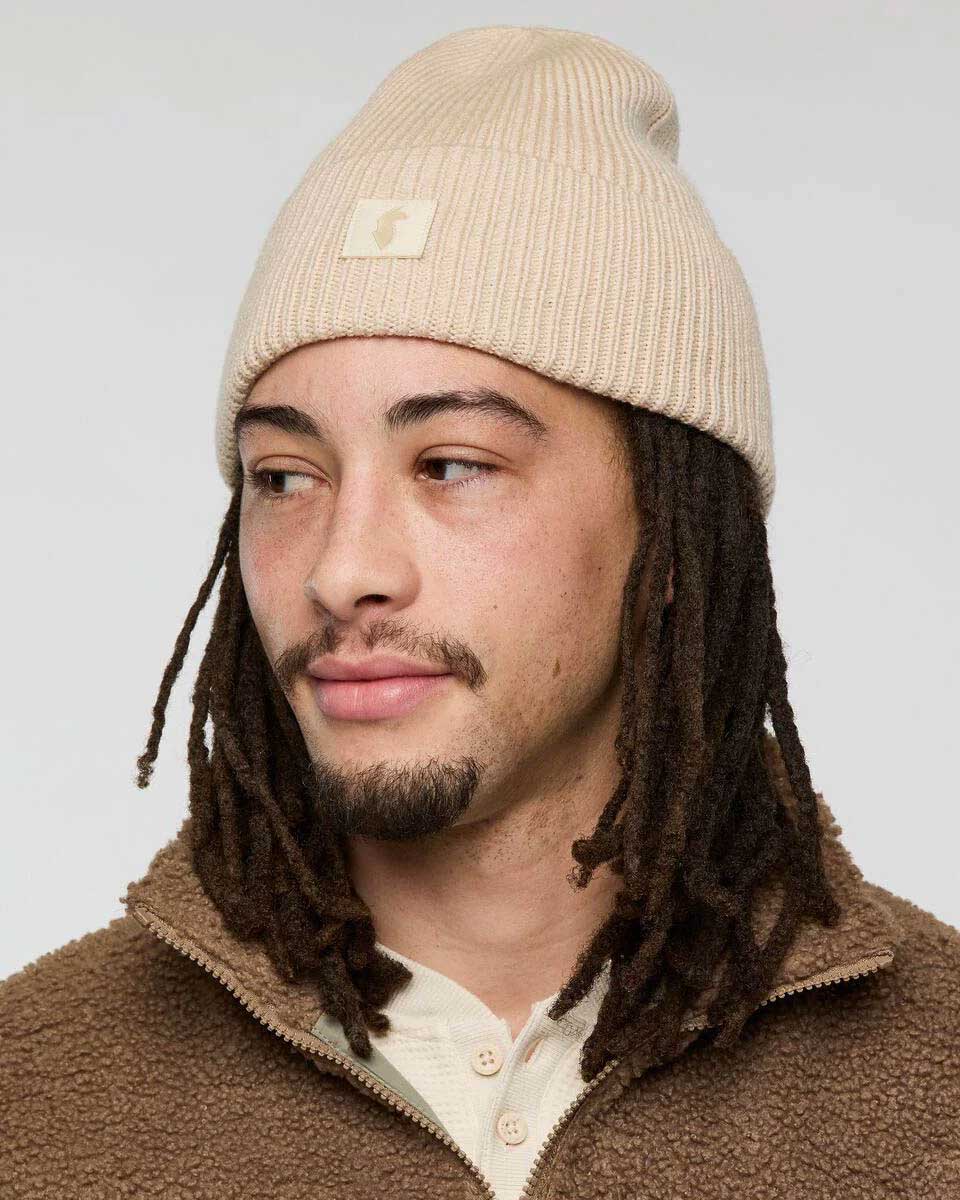 Knit Cuff Beanie  - Cream