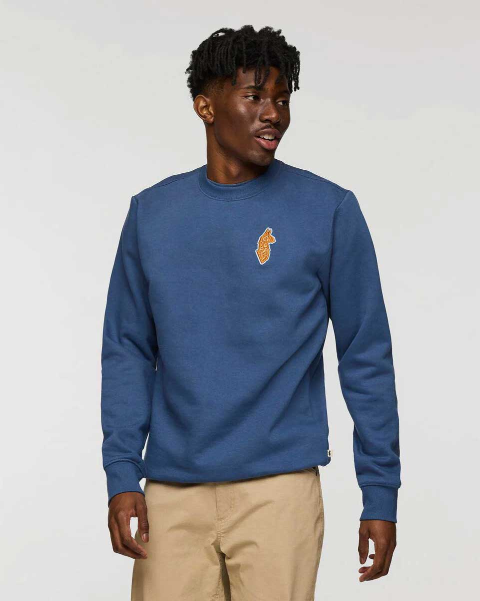 Lava Llama Crew Sweatshirt Hommes - Deep Sea