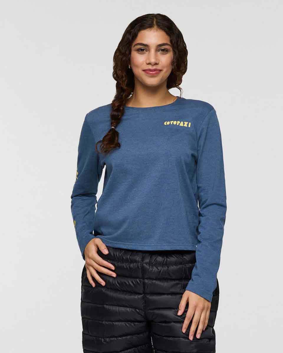 Sky To Sea Long-Sleeve T-Shirt Damen - Deep Sea