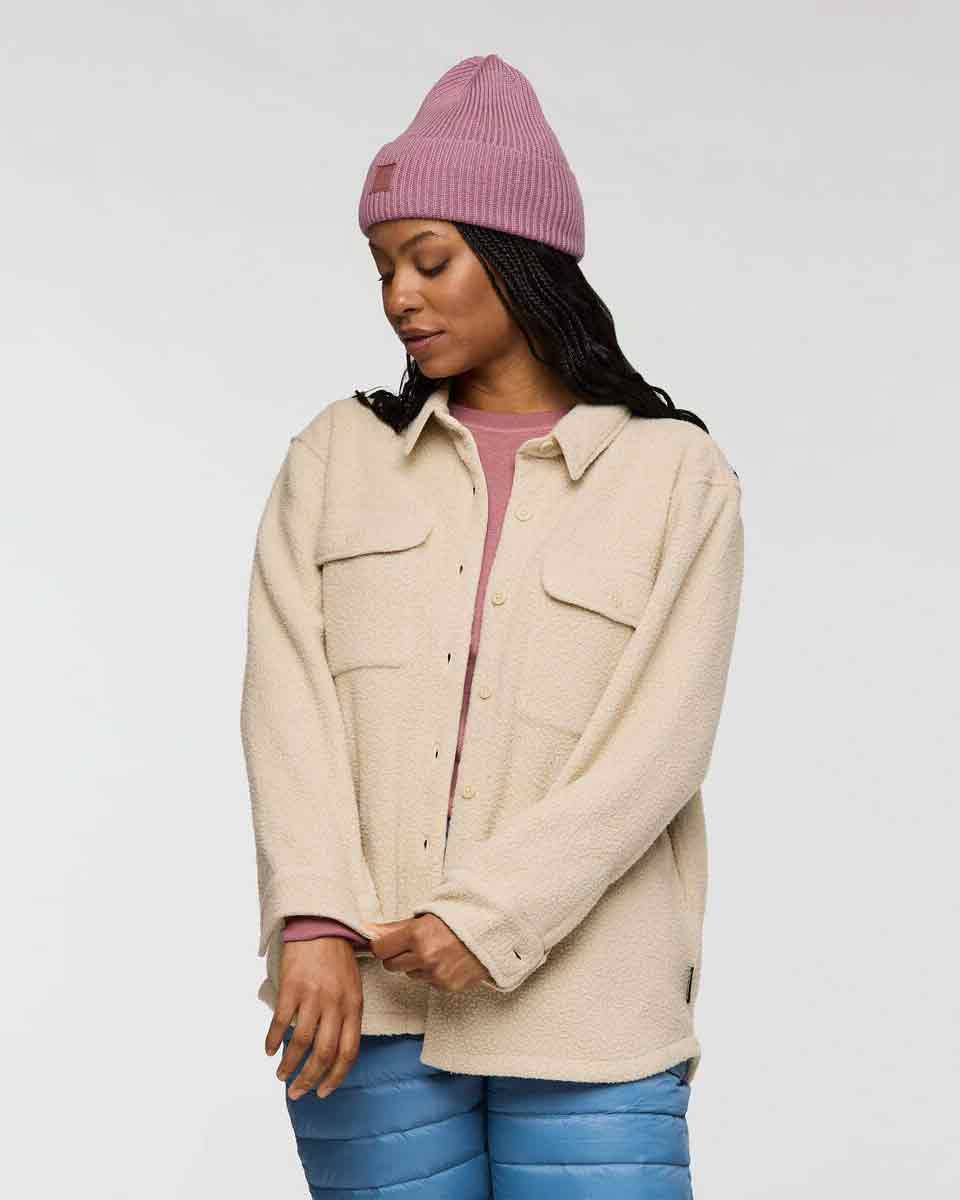 Cameta Shacket Femme - Crème