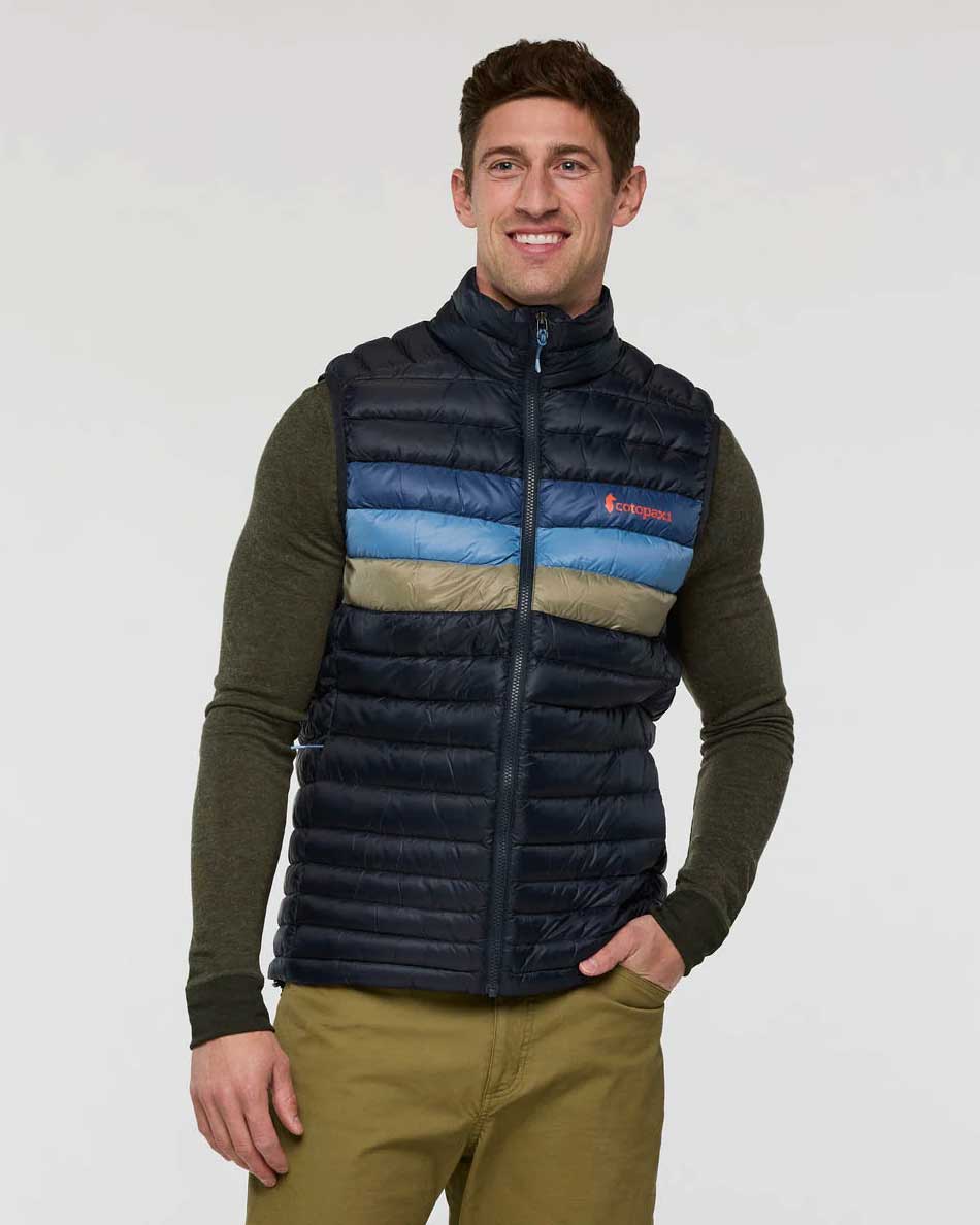 Fuego Down Vest Hommes - Carbon Stripes