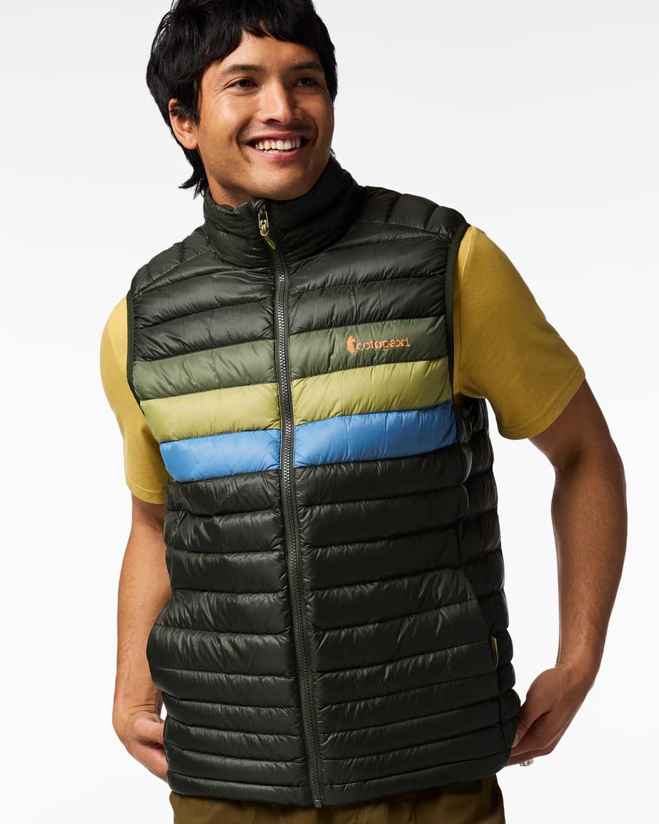 Fuego Down Vest Hommes - Woods Stripes