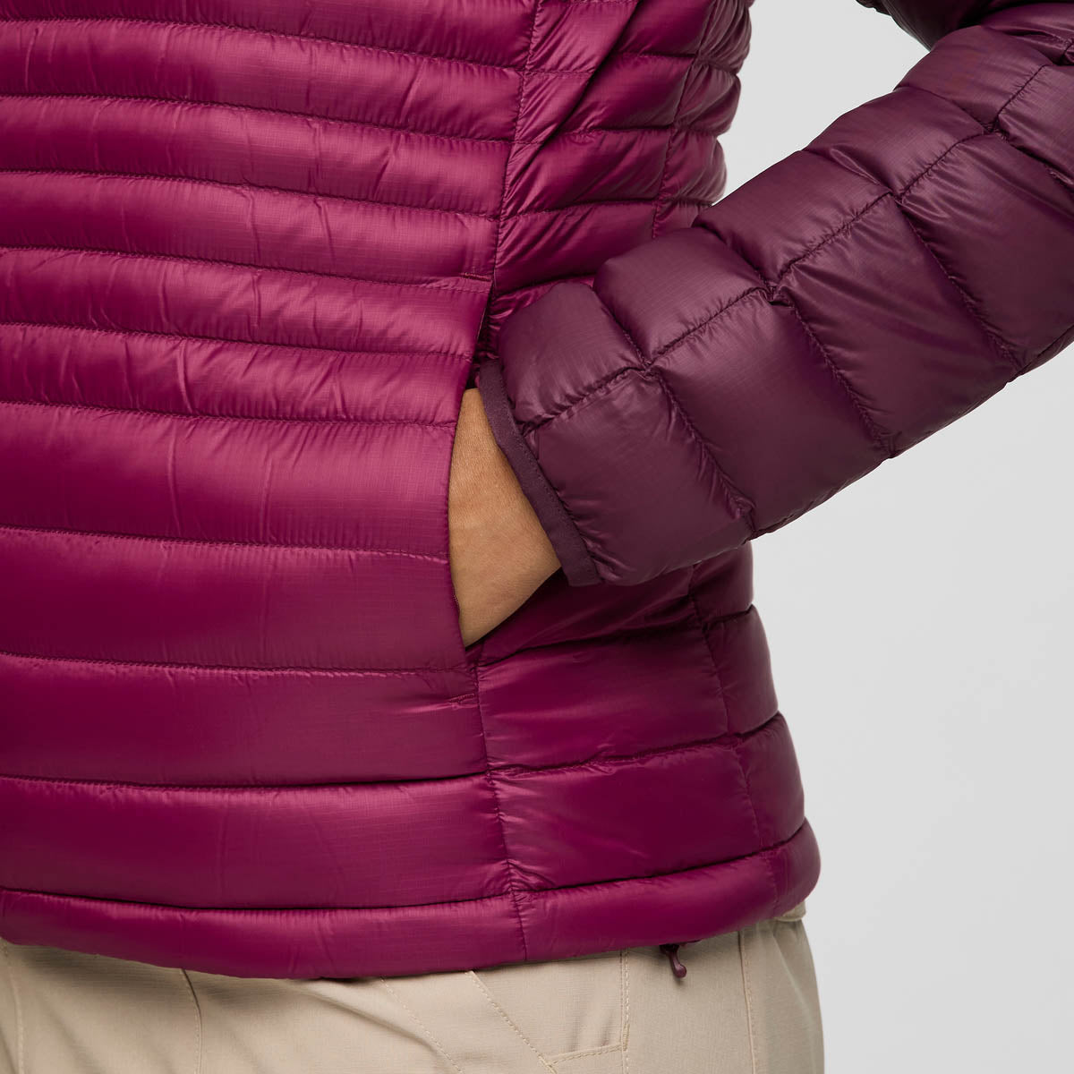 COTF25496W1232BBYJM W Fuego Down Hooded Jacket Blackberry and Jam_004.jpg