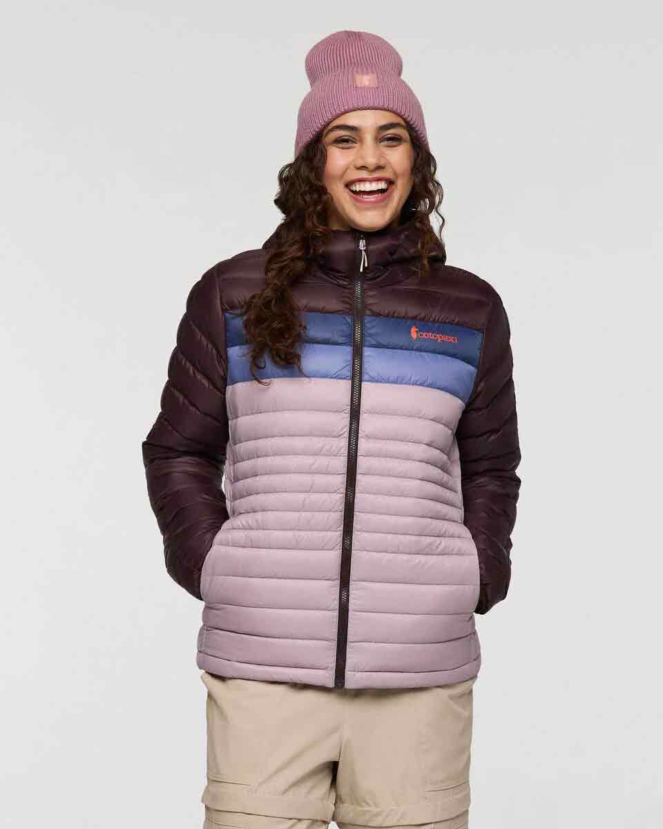 Fuego Down Hooded Jacket Damen - Coffee/Quartz