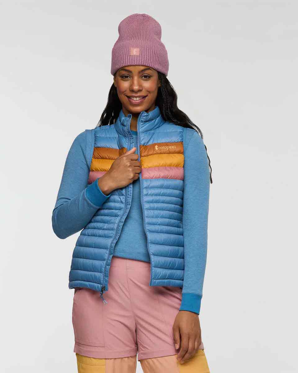 Fuego Down Vest Damen - Fjord Stripes