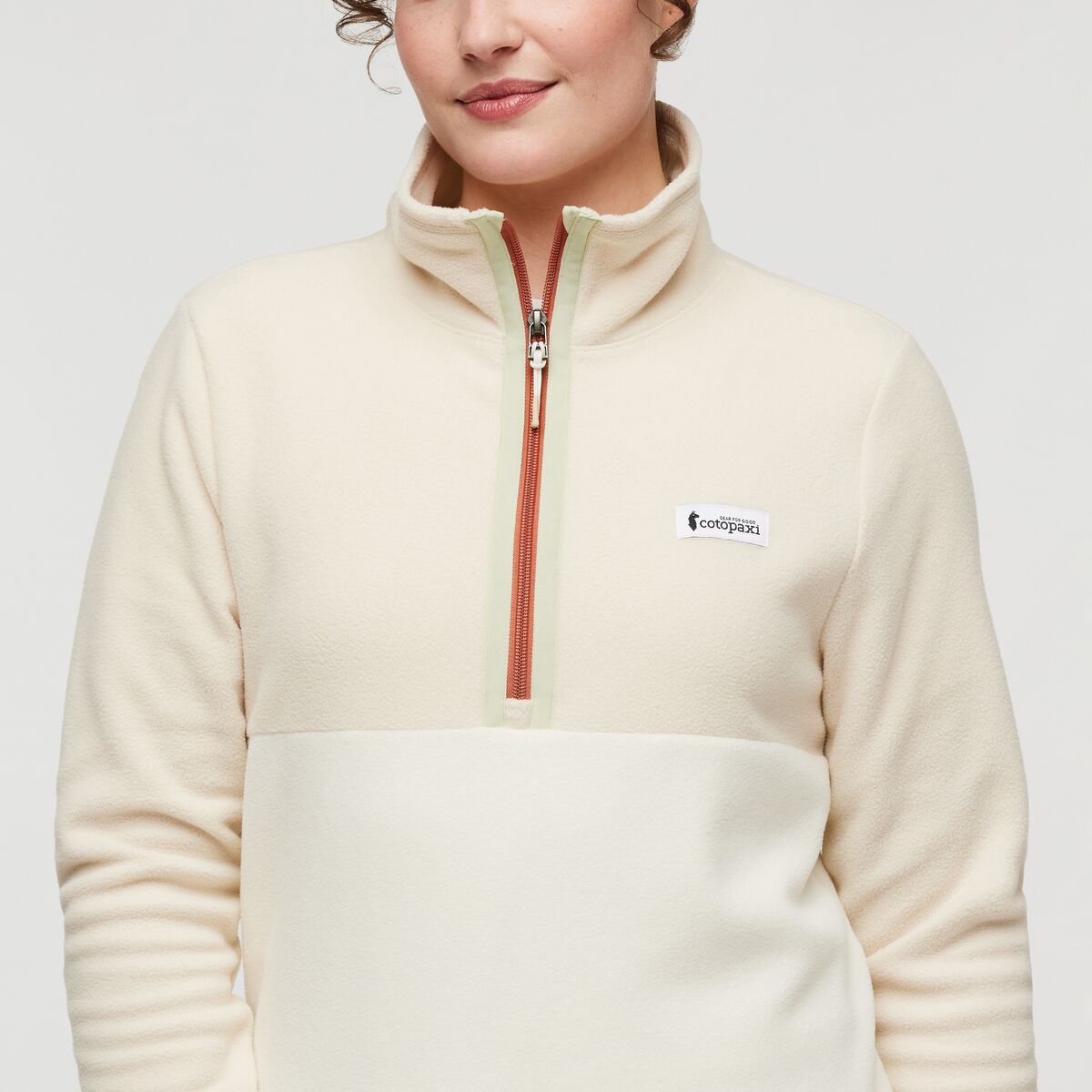 Pull en laine polaire Amado - Bone/Cream
