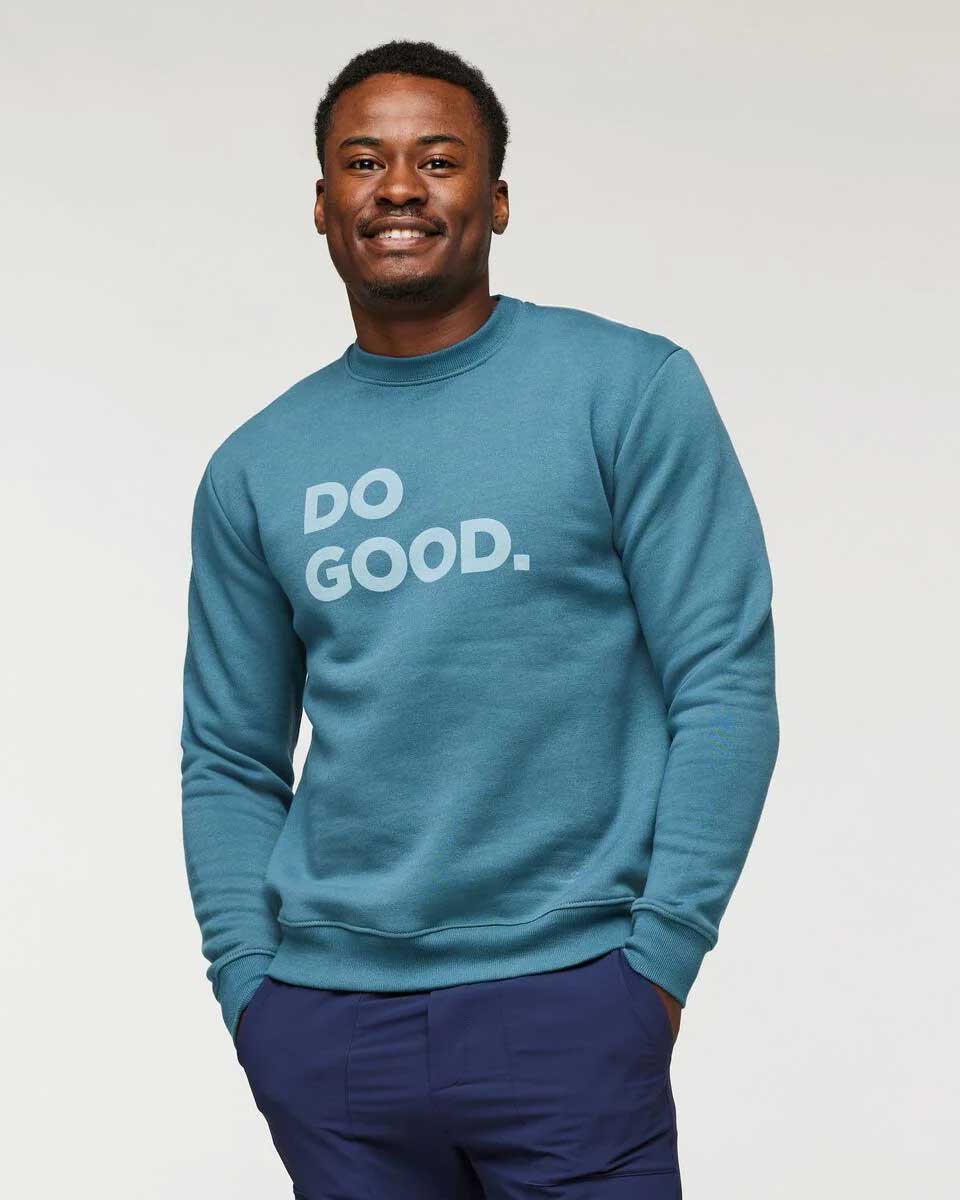Do Good Organic Crew Sweatshirt - Blue Spruce