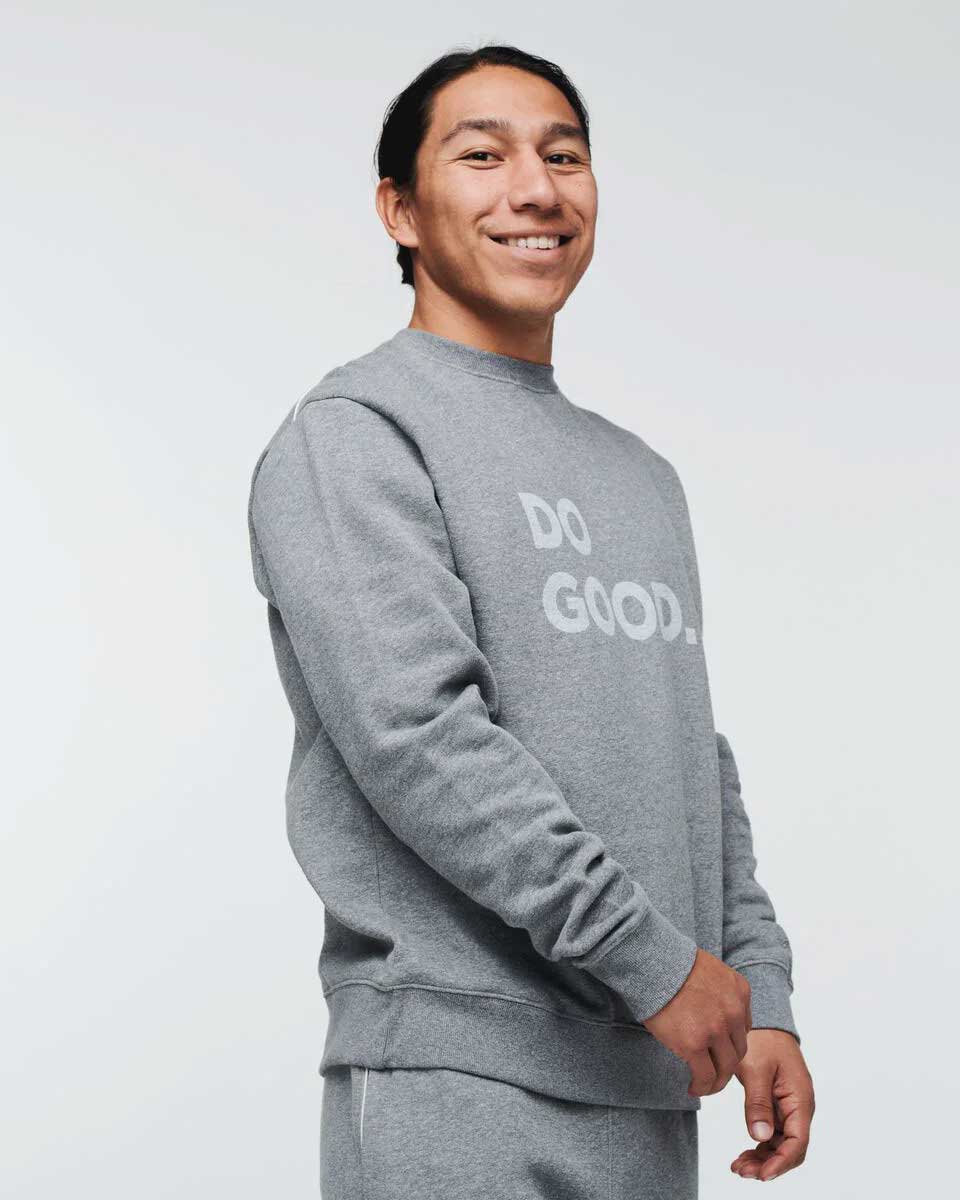 Do Good Organic Crew Sweatshirt - Heather Grey