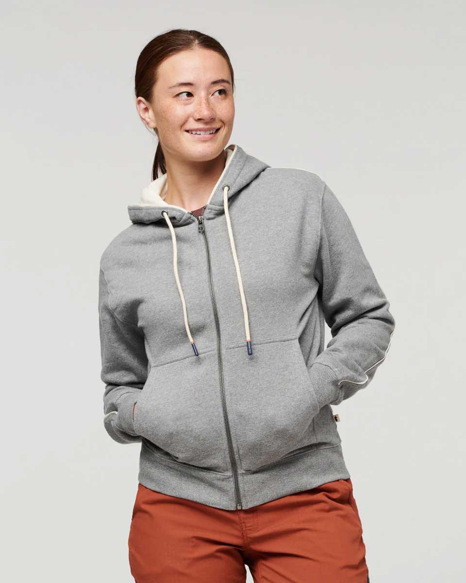 Do Good Organic Full-ZipHoodie - Gris anthracite