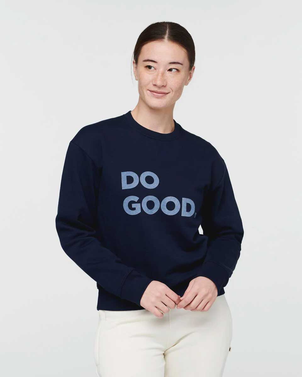 Do Good Organic CrewSweatshirt  - Maritime