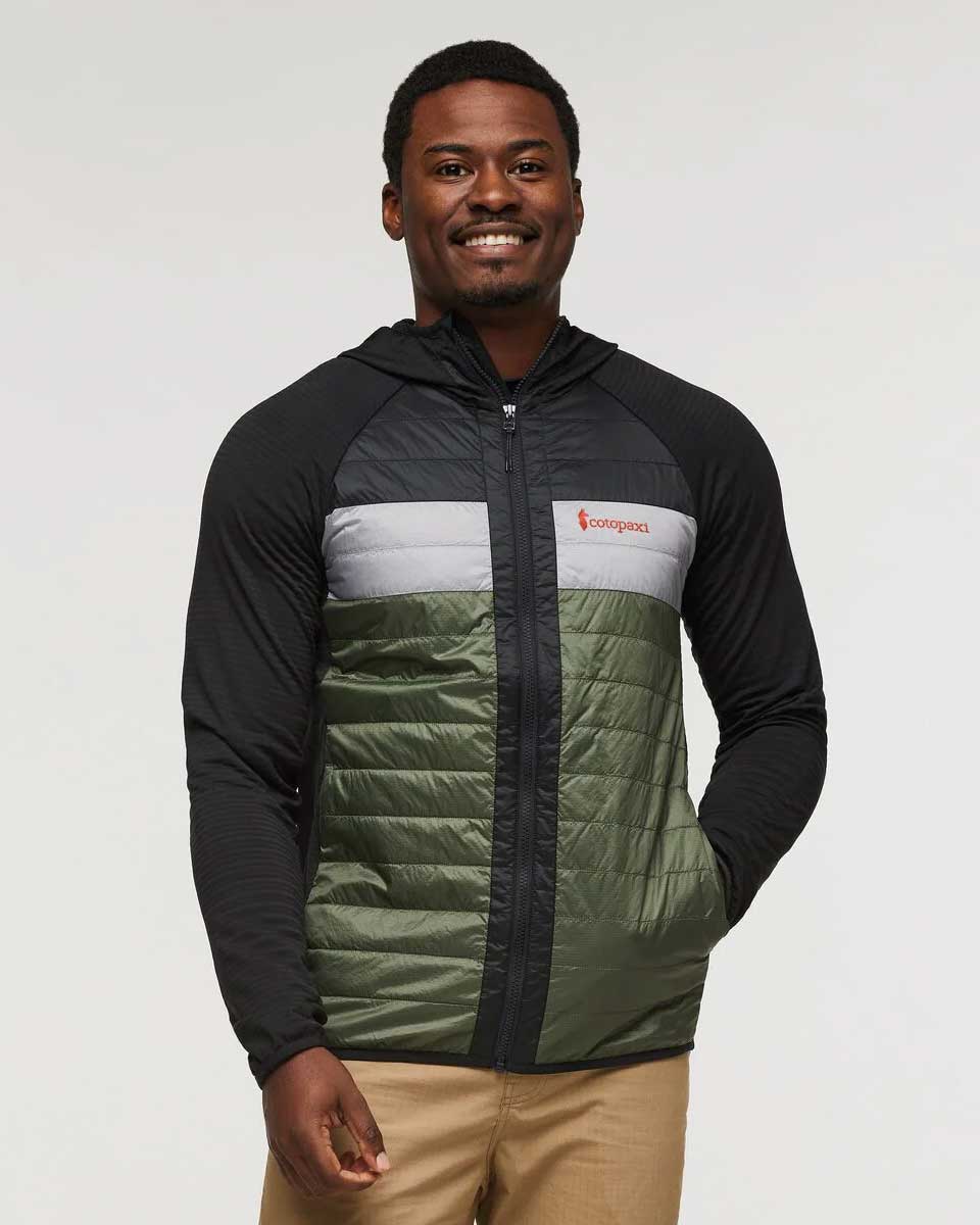 Capa Hybrid Insul. Hooded Jkt Hommes - Noir/Fatigue