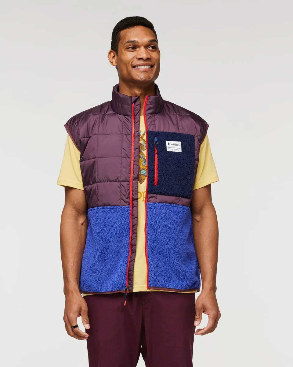 Trico Hybrid Vest Men - Wine/Blue Violet