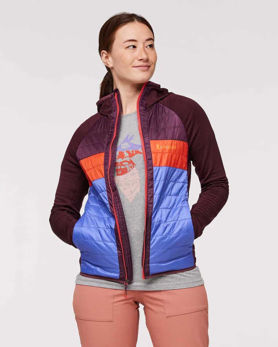 Capa Hybrid Insul. Hooded Jkt  - Wine/Amethyst