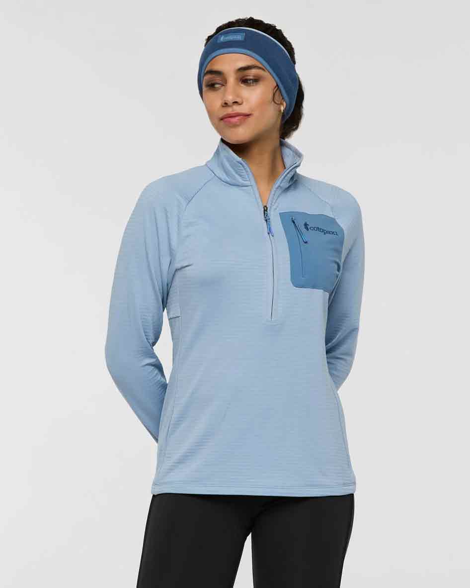 Pull à demi-zip en laine polaire Otero - Iceberg