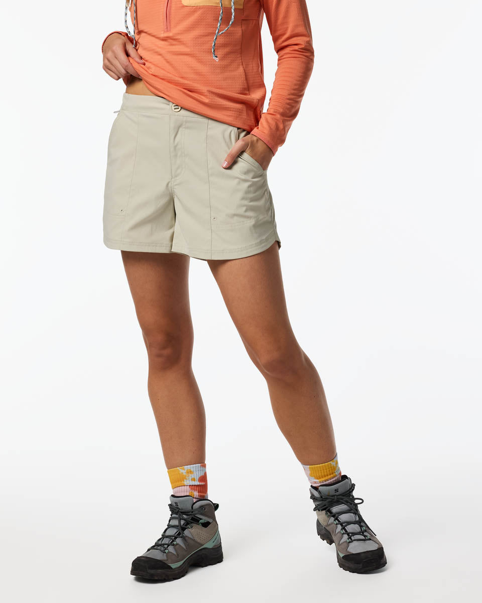 Coraje 4" Tech Short Damen - Mineral